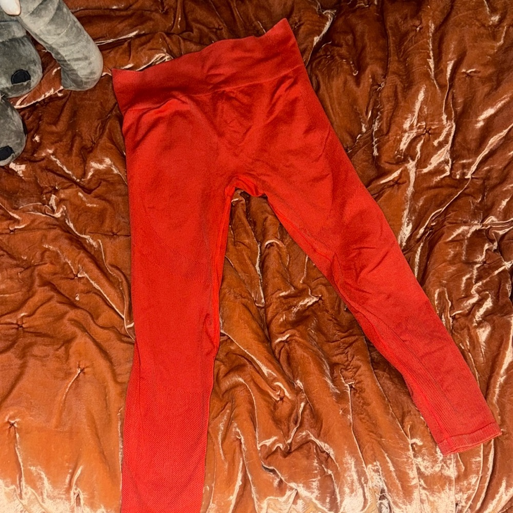 New just wrinkled joy lab exercise pants orange